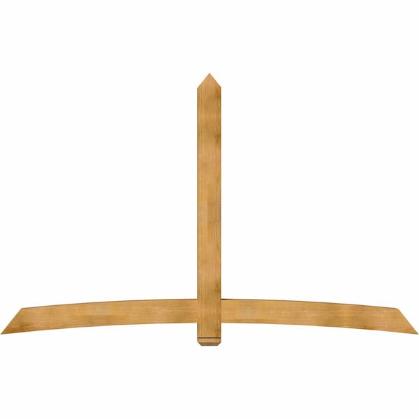 Ekena Millwork Bellingham Rough Sawn Timber Gable Bracket, Western Red Cedar, 108"W x 68"H x 6"D x 6"F, 15/12 Pitch GBW108X68X0606BEL00RWR - main